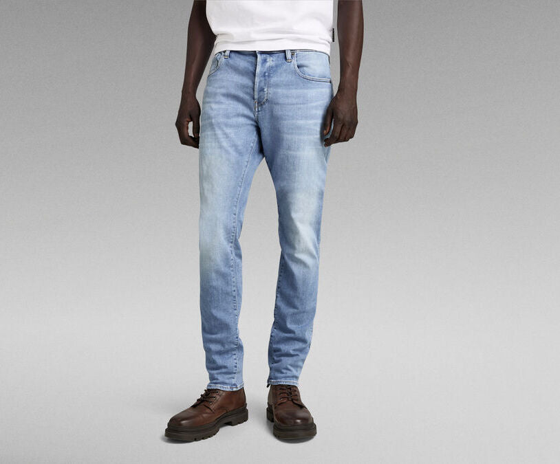 3301 Slim Jeans in Light Indigo Aged-jeans-Heroes