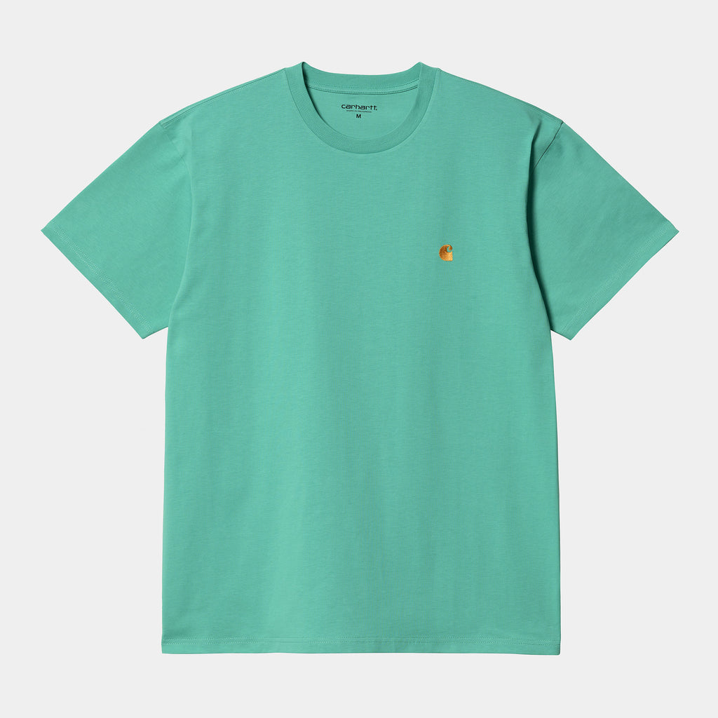 S/S Chase T-Shirt in Aqua Green / Gold-t shirts-Heroes