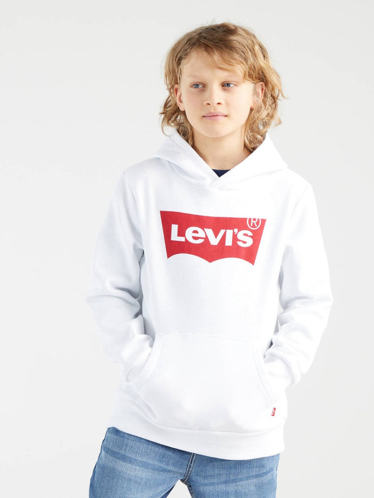 Levi's Teen's Batwing Logo Hoodie White-sweatshirts-Heroes