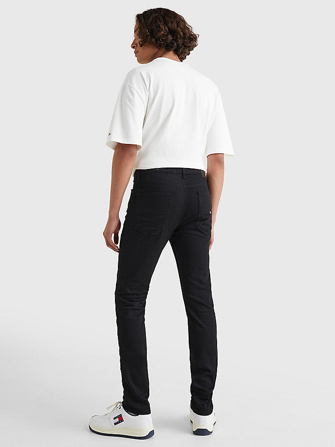 Tommy Hilfiger Simon Skinny Fit Black Jeans-jeans-Heroes