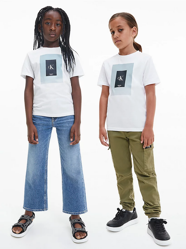 Calvin Klein Unisex Organic Cotton T-shirt White-t-shirt-Heroes