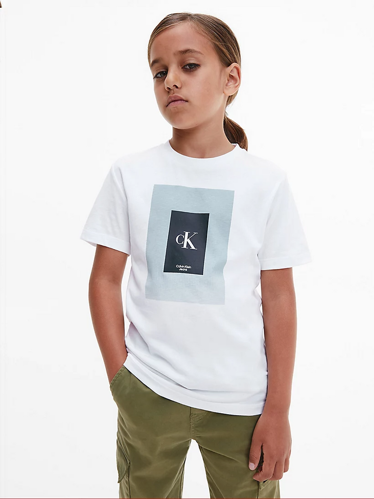 Calvin Klein Unisex Organic Cotton T-shirt White-t-shirt-Heroes
