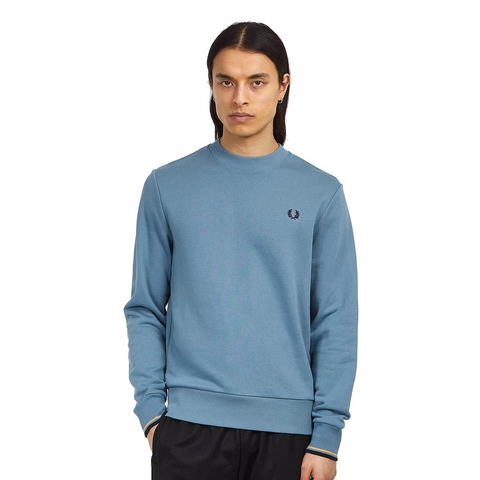 Crew Neck Sweatshirt in Ash Blue-sweatshirts-Heroes