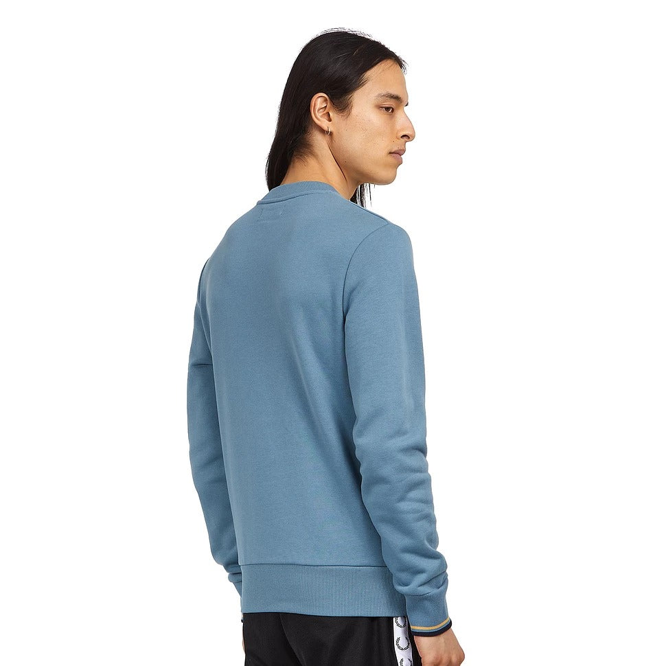 Crew Neck Sweatshirt in Ash Blue-sweatshirts-Heroes