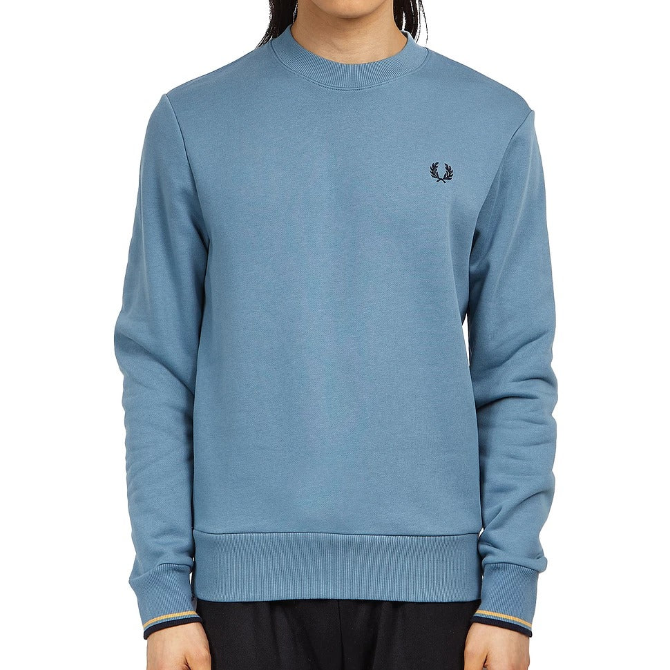 Crew Neck Sweatshirt in Ash Blue-sweatshirts-Heroes