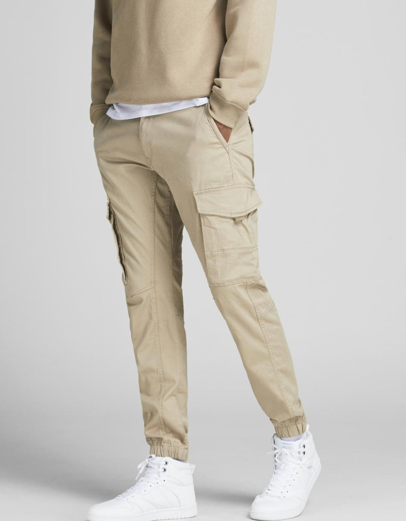 Paul Flake AKM 542 Cargo Trousers in Beige-jeans-Heroes