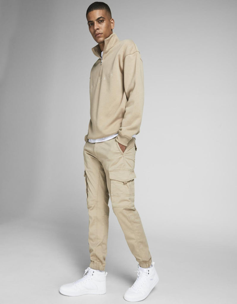 Paul Flake AKM 542 Cargo Trousers in Beige-jeans-Heroes