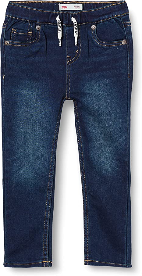 Skinny Dobby Pull on Pants Baby in Denim-jeans-Heroes