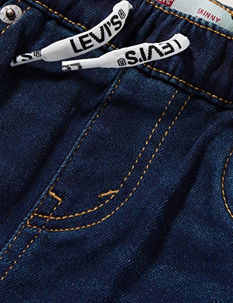 Skinny Dobby Pull on Pants Baby in Denim-jeans-Heroes