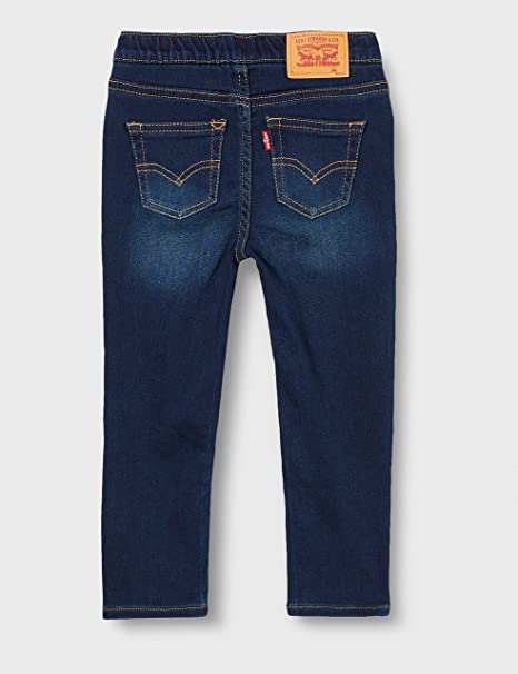 Skinny Dobby Pull on Pants Baby in Denim-jeans-Heroes