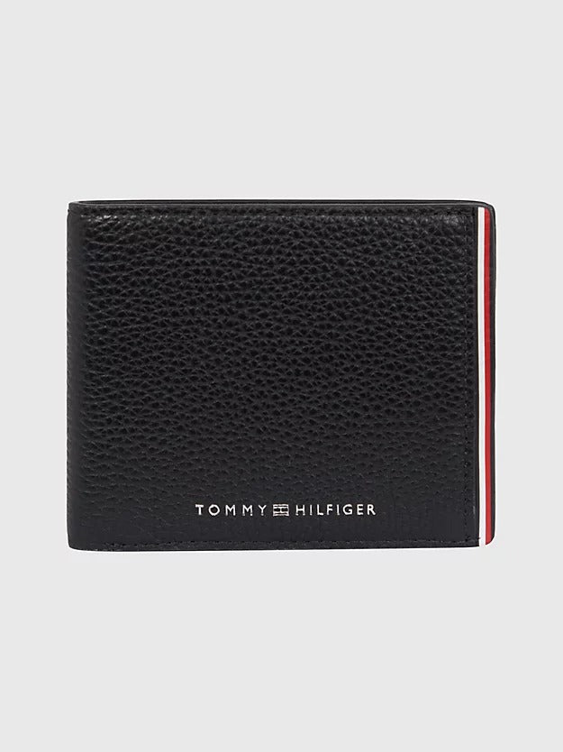 Signature Small Leather Credit Card Wallet in Black-wallet-Heroes