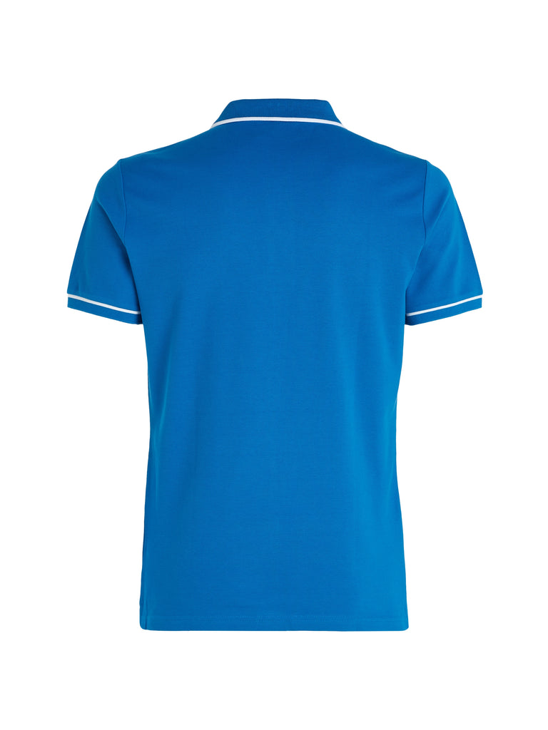 Tipping Slim Polo in Blue-polo-Heroes