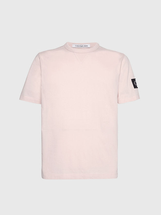 Monogram Badge T-Shirt in Faint Blossom-t shirts-Heroes