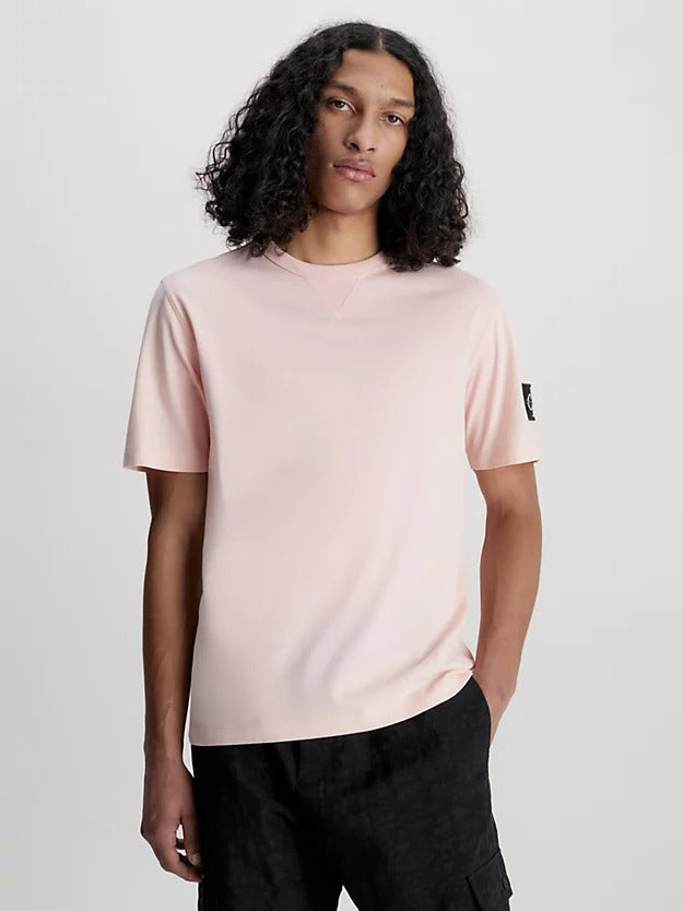 Monogram Badge T-Shirt in Faint Blossom-t shirts-Heroes