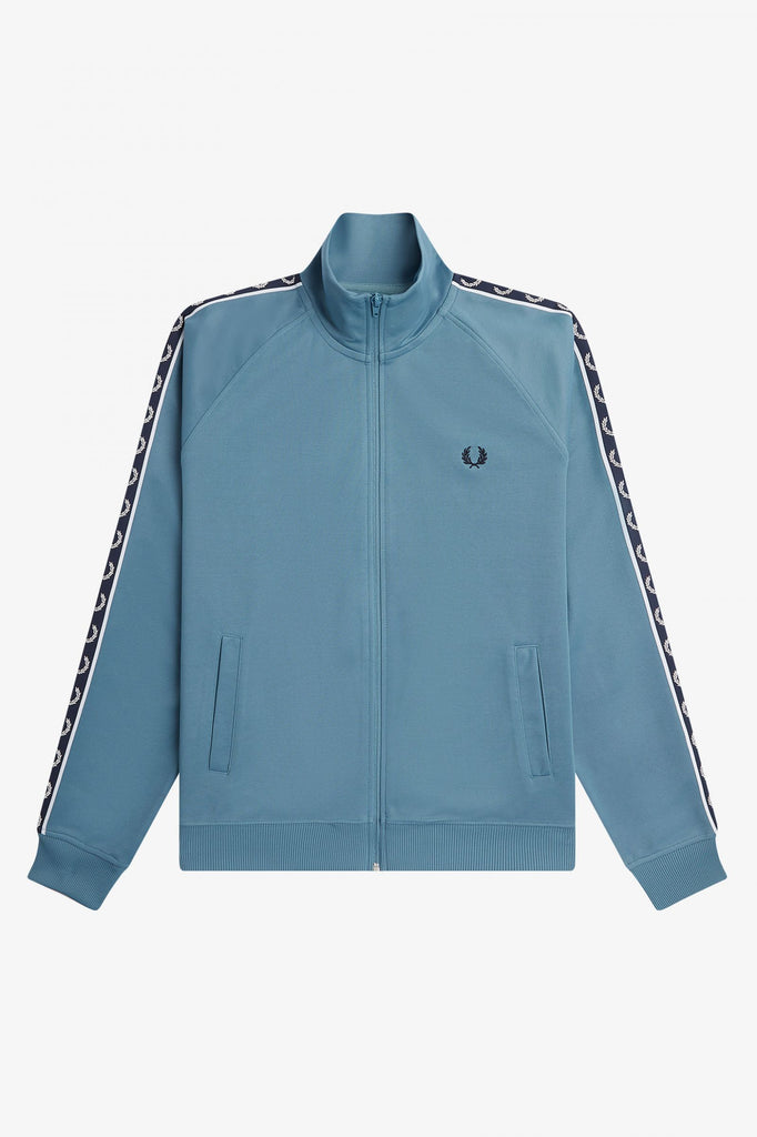 Contrast Tape Track Jacket in Ash Blue / Navy-track-Heroes