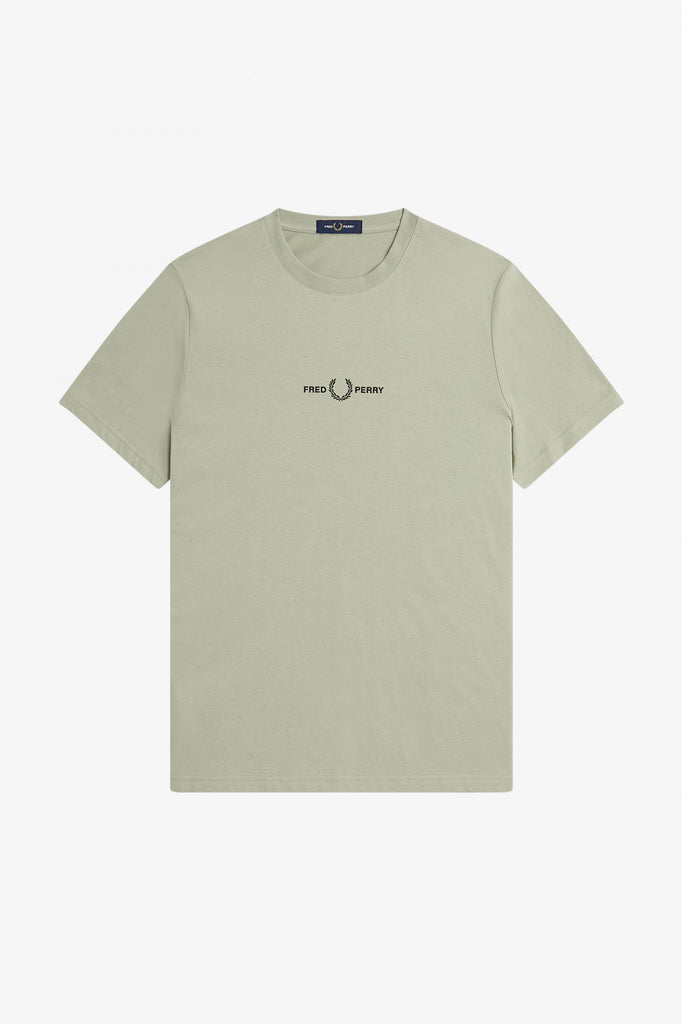 Embroidered T-Shirt in Seagrass-t shirts-Heroes