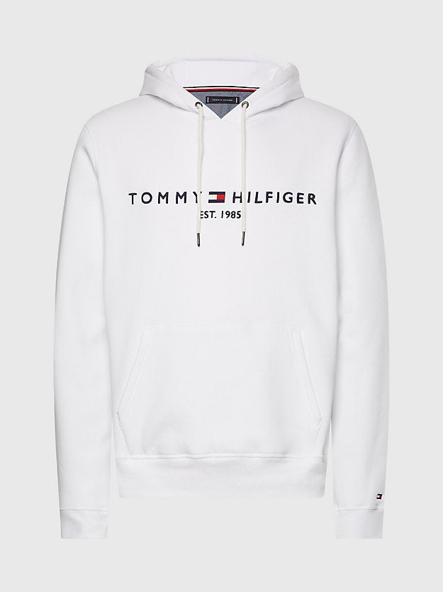 Logo Flex Fleece Hoody in White-sweatshirts-Heroes