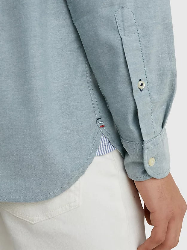1985 Collection Th Flex Oxford Shirt in Frosted Green-shirt-Heroes