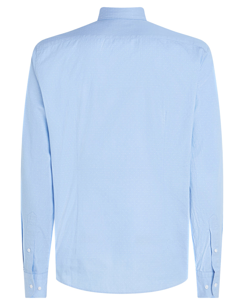 Flex Slim Fit Dobby Shirt in Blue-shirt-Heroes