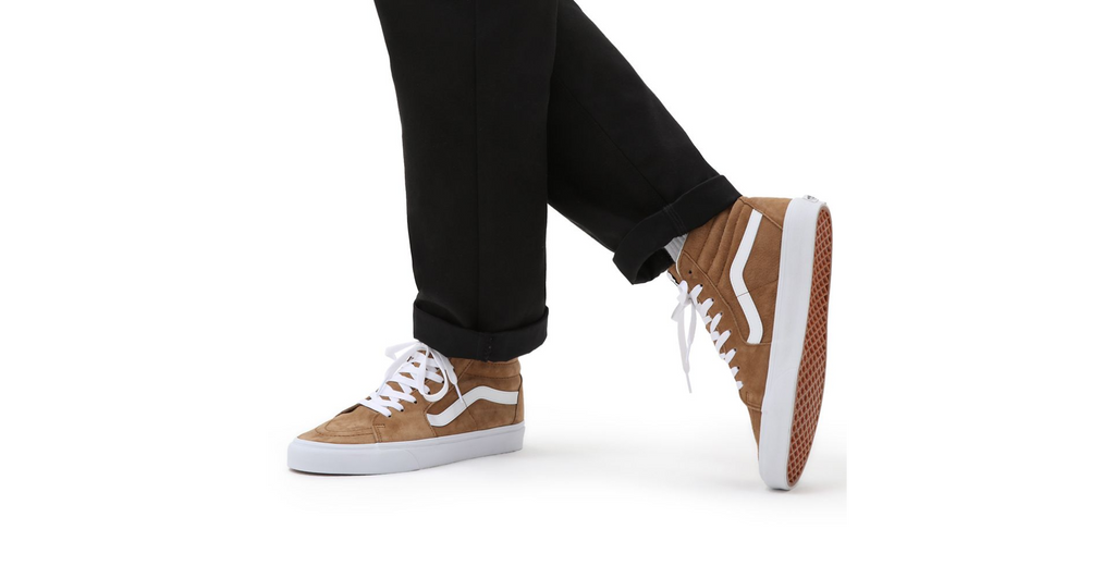 Pig Suede Sk8-Hi Shoes in Tobacco-shoes-Heroes