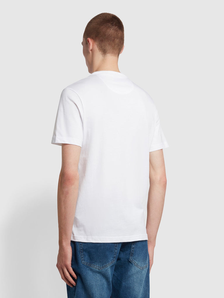 Danny Regular Fit Organic Cotton T-Shirt In White-t-shirt-Heroes