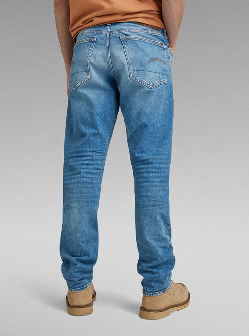 3301 Regular Tapered Jeans in Worn in Azure-jeans-Heroes