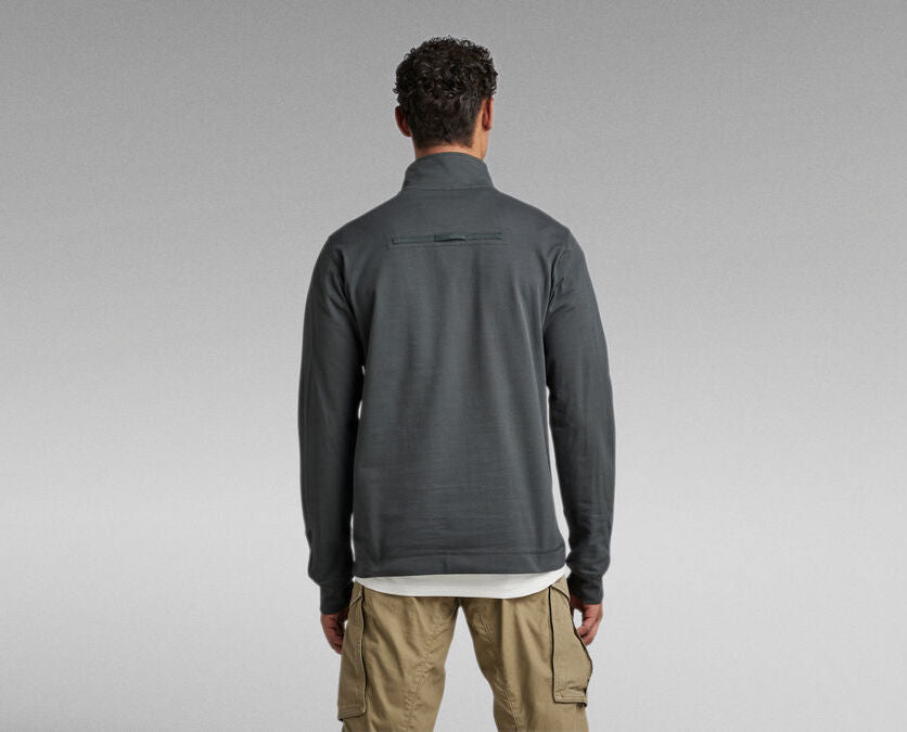 Aviaton Half Zip Lightweight Sweater in Cloack-sweatshirts-Heroes