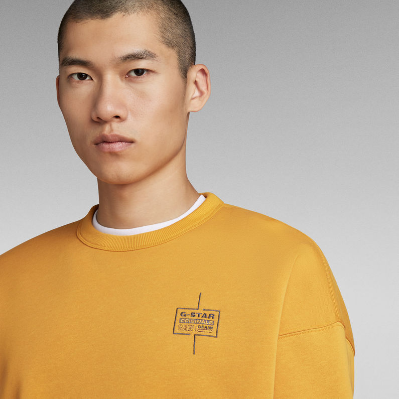 Unisex Core Loose Sweater in Dull Yellow-sweatshirts-Heroes