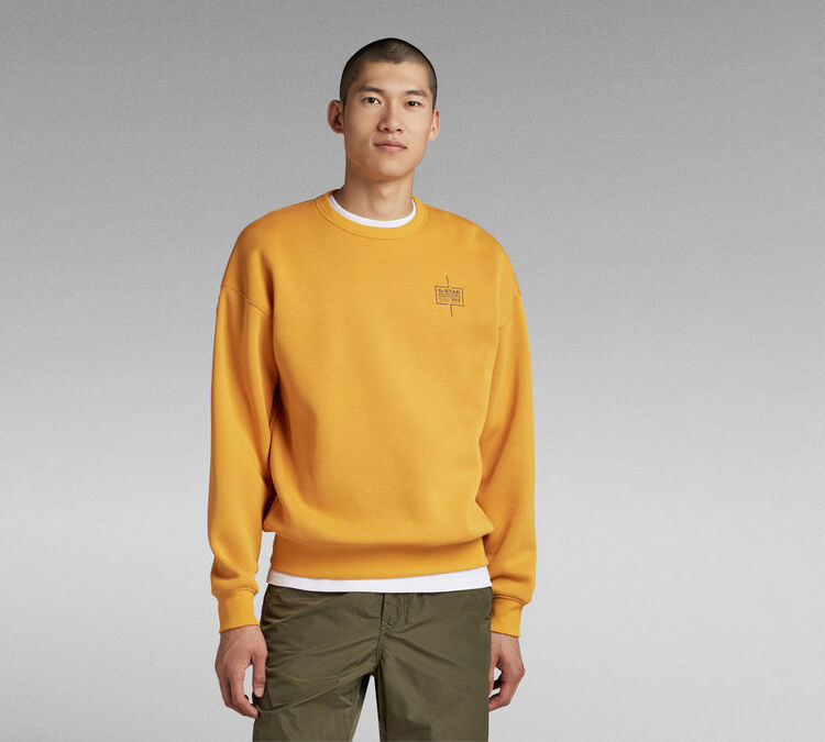 Unisex Core Loose Sweater in Dull Yellow-sweatshirts-Heroes