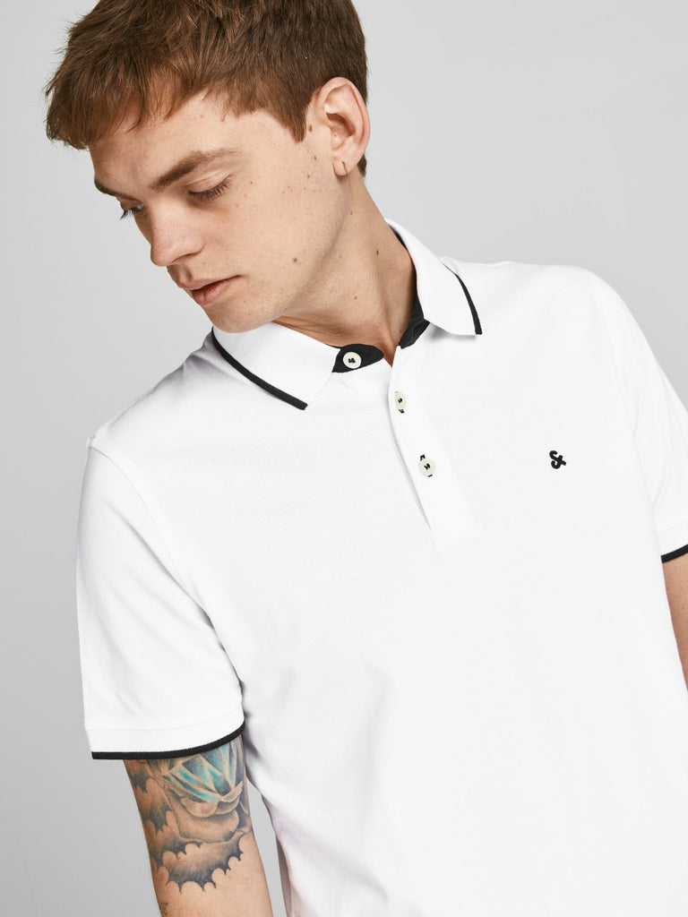 Classic Polo Shirt in White-polo-Heroes