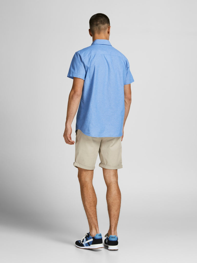 Bowie Solid Chino Shorts in Oxford Tan-shorts-Heroes