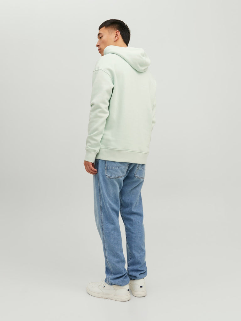 Loopback Relaxed Fit Unisex Hoodie in Pale Blue-sweatshirts-Heroes