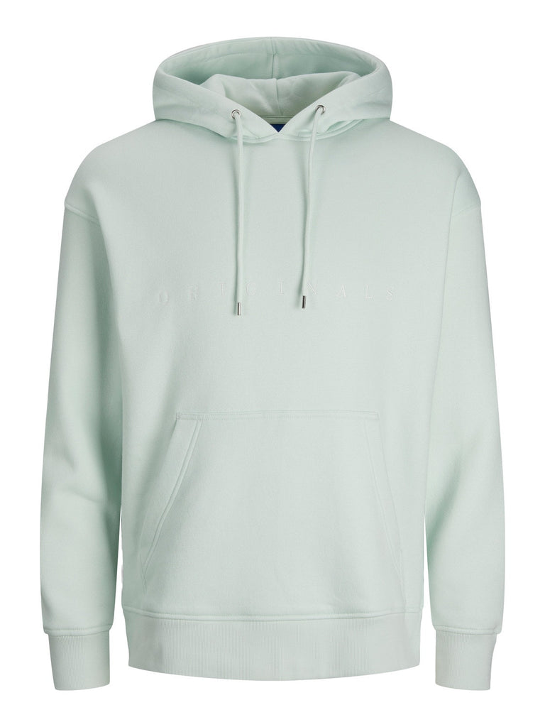 Loopback Relaxed Fit Unisex Hoodie in Pale Blue-sweatshirts-Heroes