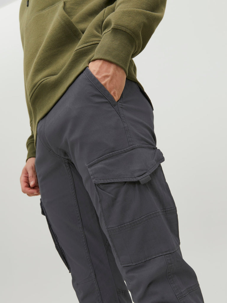 Paul Flake AKM 542 Cargo Trousers in Asphalt-jeans-Heroes