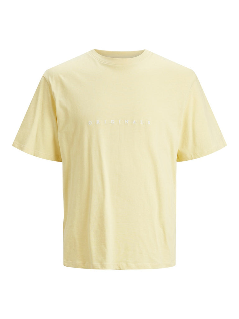 Regular Fit Logo Unisex T-Shirt in French Vanilla-t shirts-Heroes