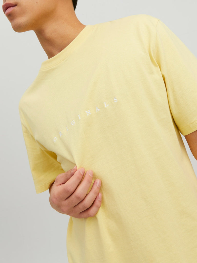 Regular Fit Logo Unisex T-Shirt in French Vanilla-t shirts-Heroes