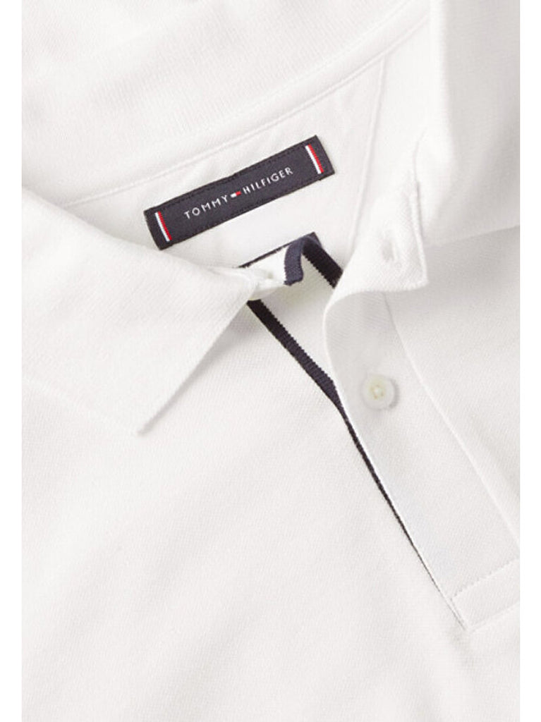 Flag Under Placket Polo in White-polo-Heroes