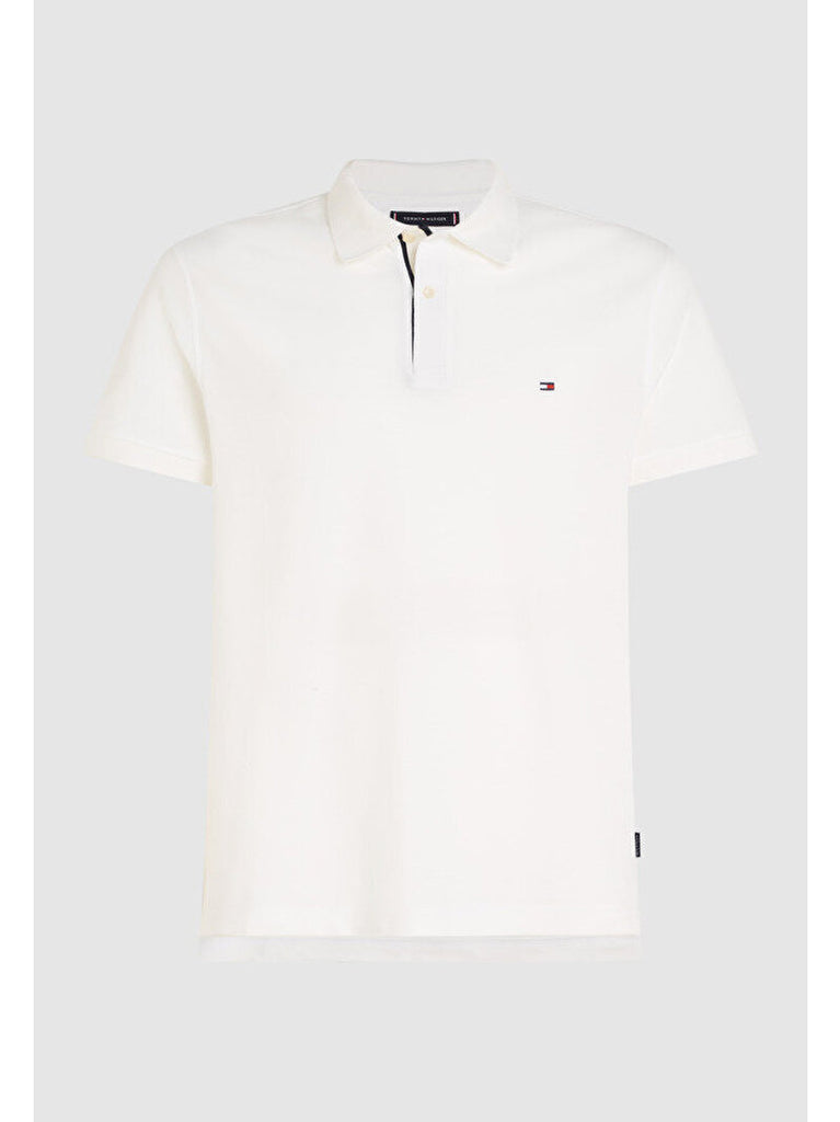 Flag Under Placket Polo in White-polo-Heroes