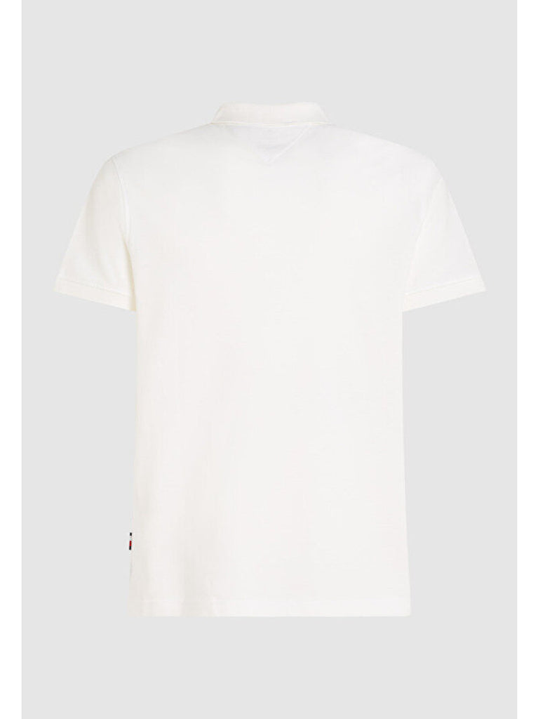 Flag Under Placket Polo in White-polo-Heroes