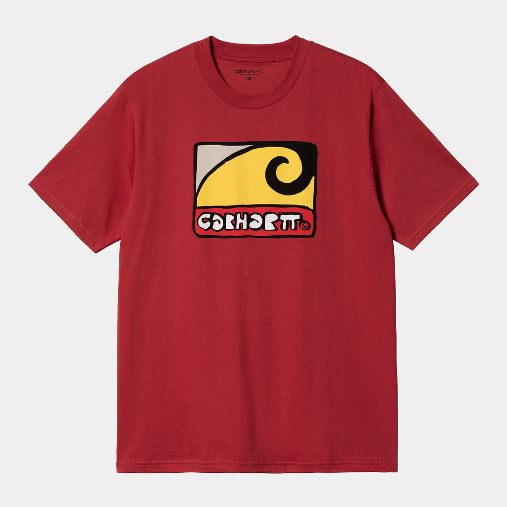 S/S Fibo T-Shirt in Cherry-t shirts-Heroes