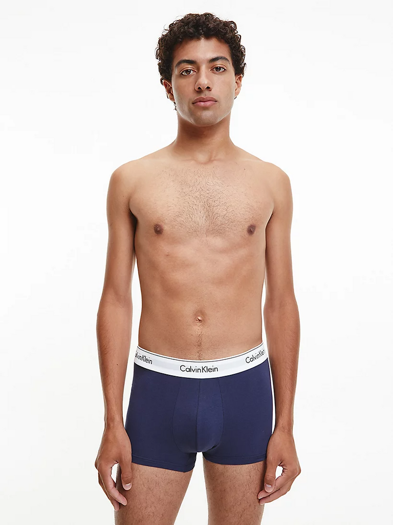 Calvin Klein 3 Pack Trunks Grey/blue/cobalt-underwear-Heroes