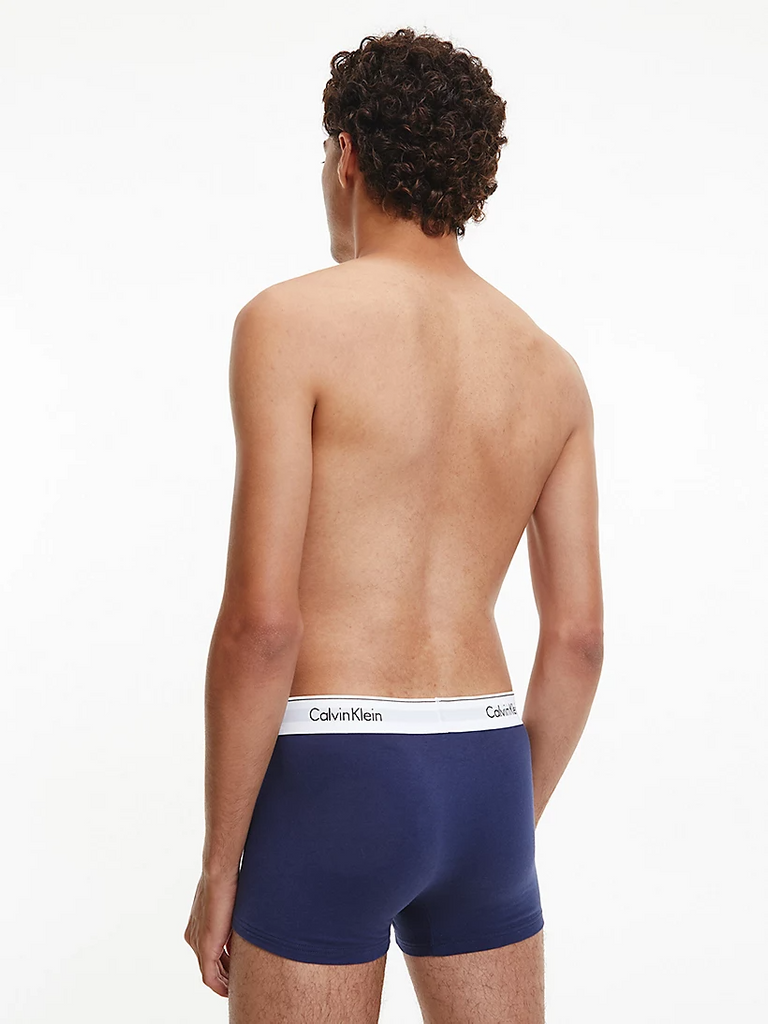 Calvin Klein 3 Pack Trunks Grey/blue/cobalt-underwear-Heroes