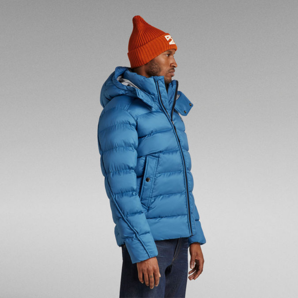 G-Whistler Padded Hooded Jacket Retro Blue-jackets-Heroes