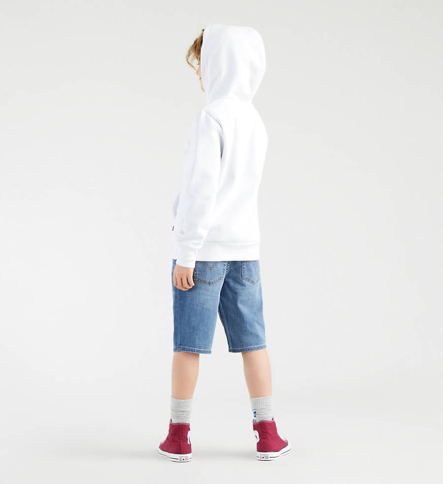 Levi Teen Batwing Screenprint Hoodie White-sweatshirts-Heroes