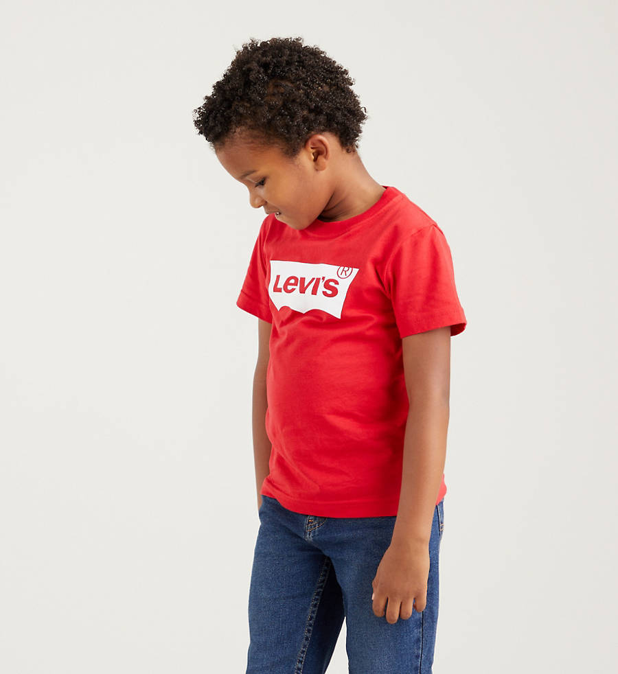 Levi Kids Batwing Tee Red-t shirts-Heroes