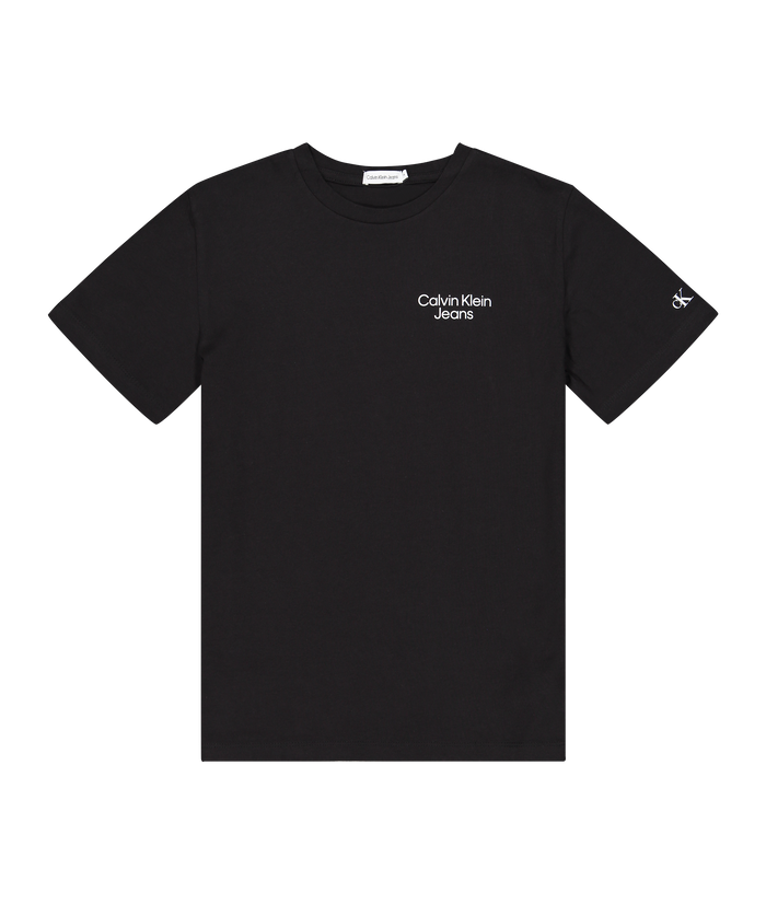 Calvin Klein Jeans Boys Organic Cotton Logo T-Shirt Black-Heroes