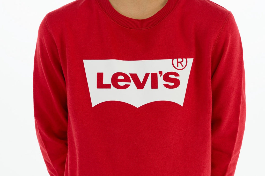 Levi's Teen's Batwing Crewneck Sweatshirt Red-Heroes