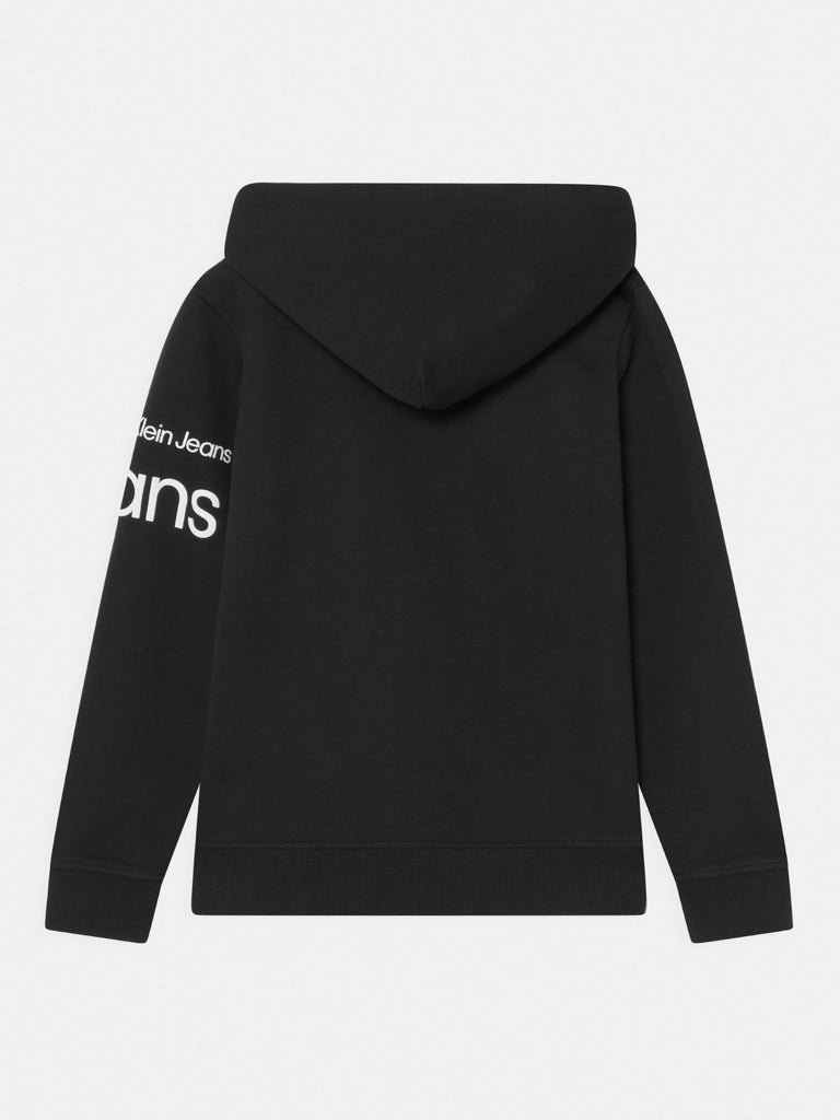 Calvin Klein Institutional Lined Logo Hoodie Black-Heroes