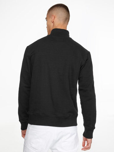 Calvin Klein Jeans 1/4 Zip Sweatshirt Black-sweat-Heroes