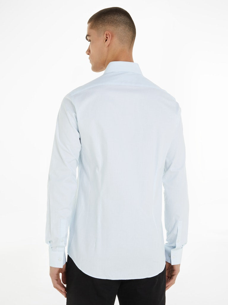 Easy Care Slim Shirt in Blue-shirt-Heroes
